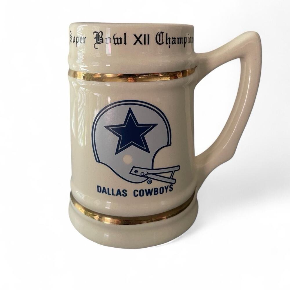 Dallas Cowboys Collectors 1977 Super Bowl XII Champions - Stein Ceramic Mug